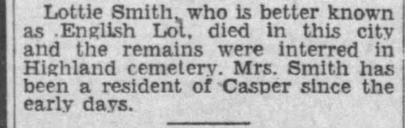 Clipping from Casper Star-Tribune